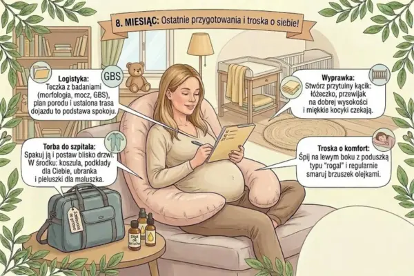 8 miesiąc Objawy ciąży - jak się czuje przyszła mama